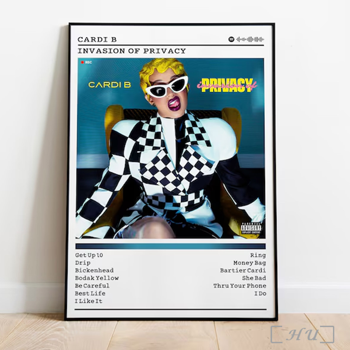 Cardi B Poster Print Inavasion Of Privacy Album Poster Music Poster Album Cover Poster