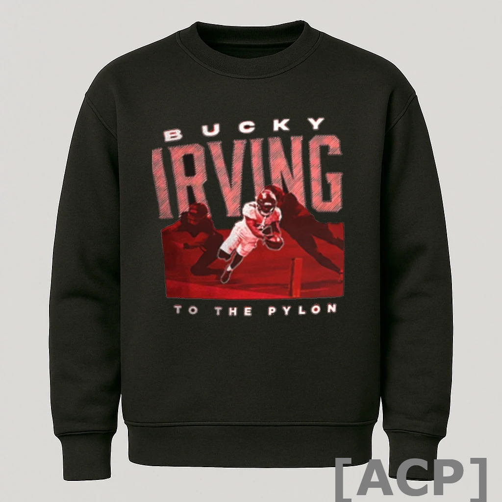 Official Bucky Irving Tampa Bay Buccaneers To The Pylon Long Sleeve T Shirt Sweater