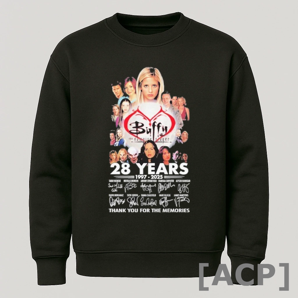 Official Buffy The Vampire Slayer 28 Years 1997 2025 Thank You For The Memories T Shirt Sweater