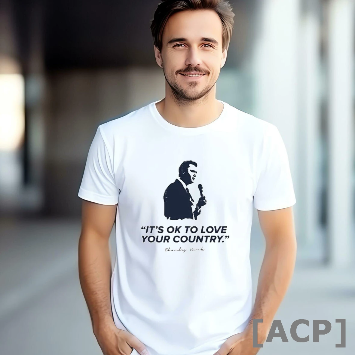 Official Charlie Kirk Its Ok To Love Your Country 2025 T Shirt Sweater