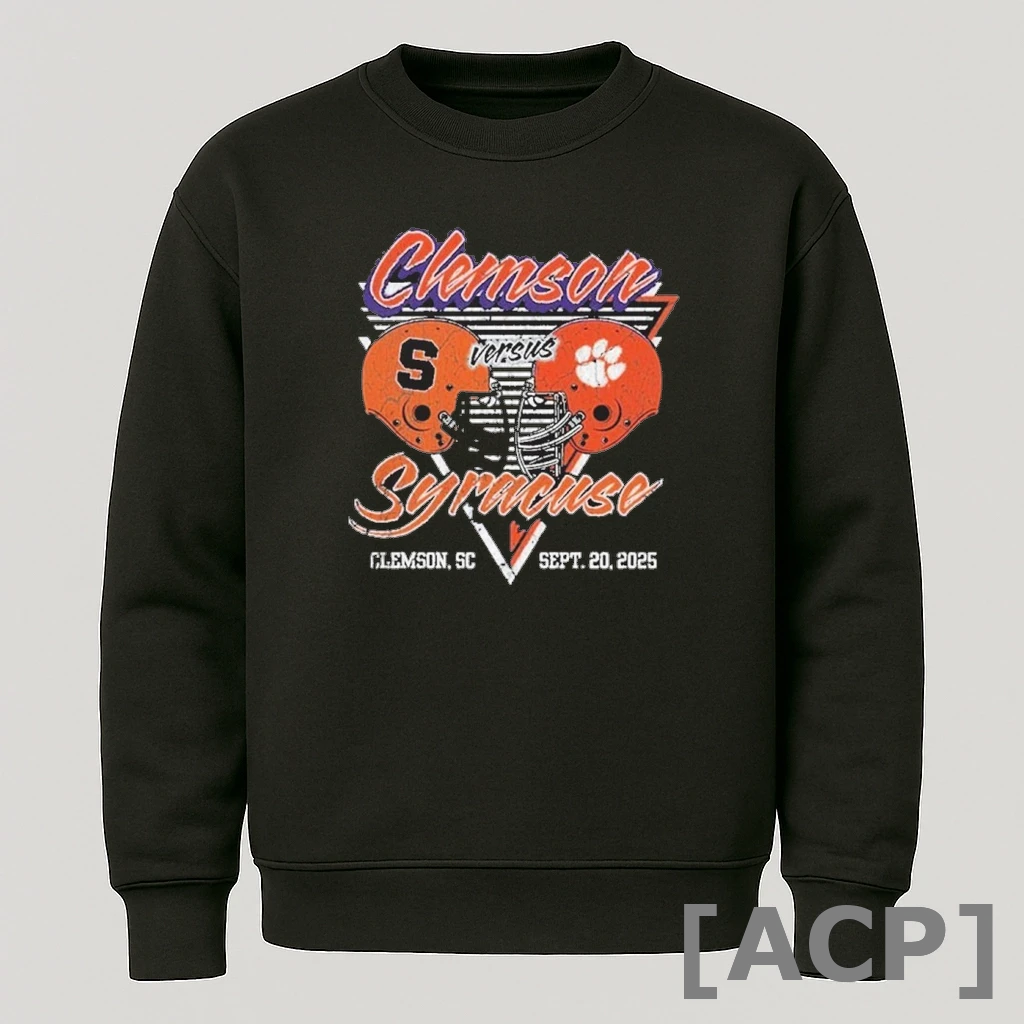 Official Clemson Tigers Vs Syracuse Orange 2025 Gameday Football T Shirt Sweater