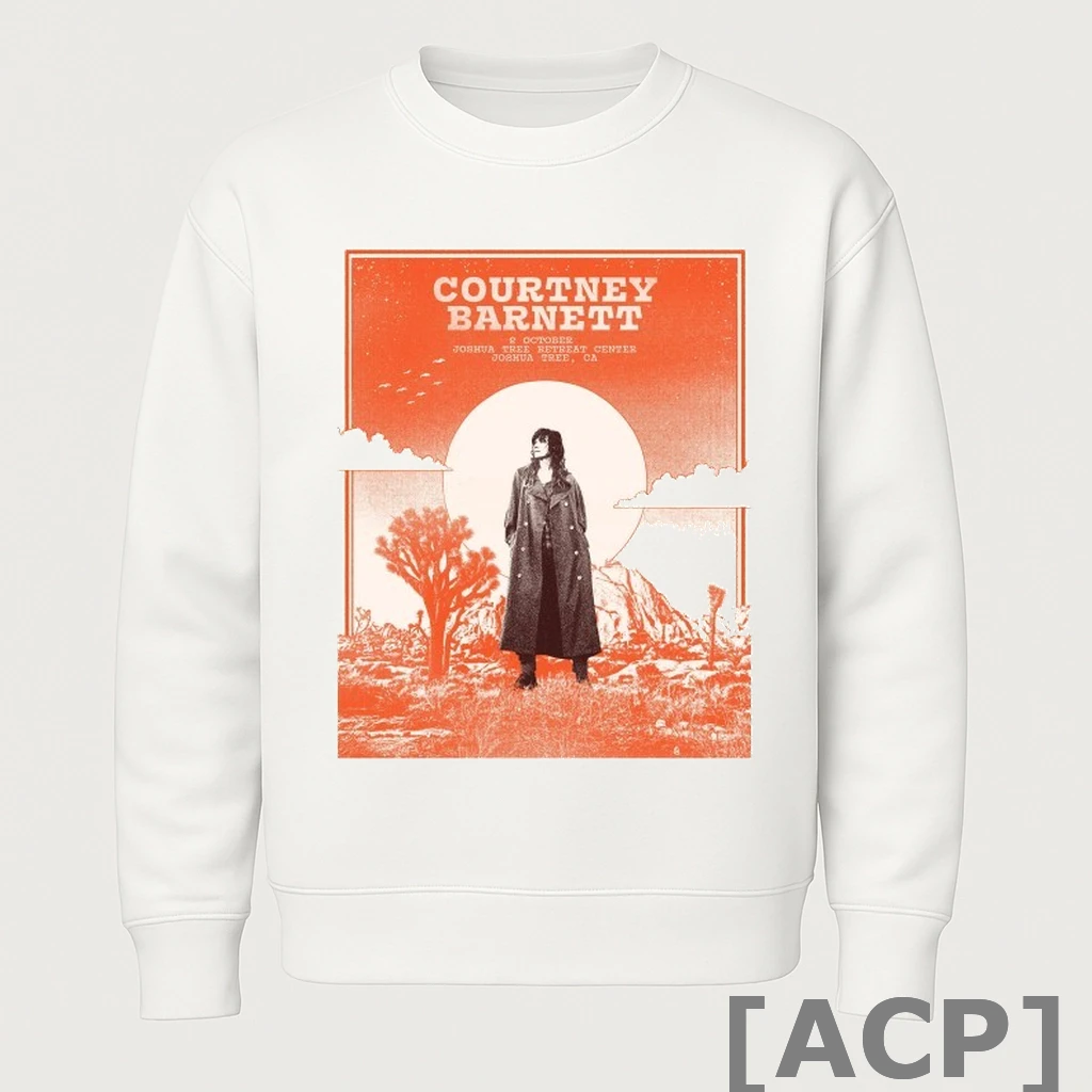 Official Courtney Barnett 10 2 2025 Joshua Tree Retreat Center In Joshua Tree Ca T Shirt Sweater