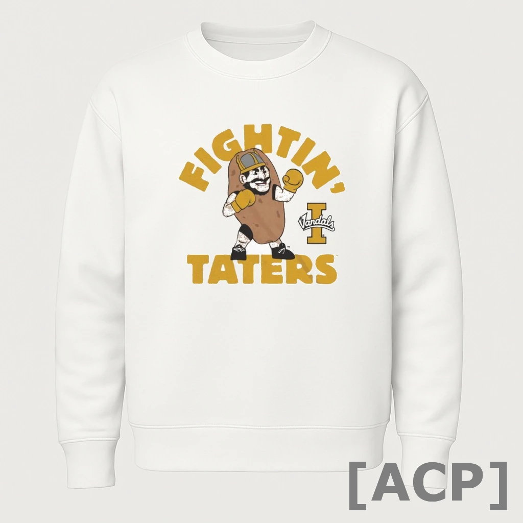 Official Fightin Taters Idaho Football Mascot T Shirt Sweater