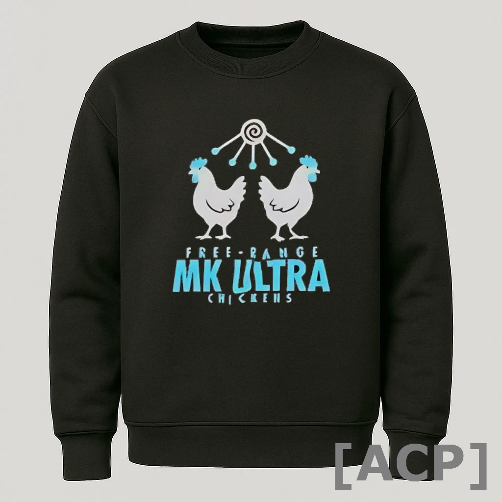 Official Free Range Mk Ultra Chickens T Shirt Sweater