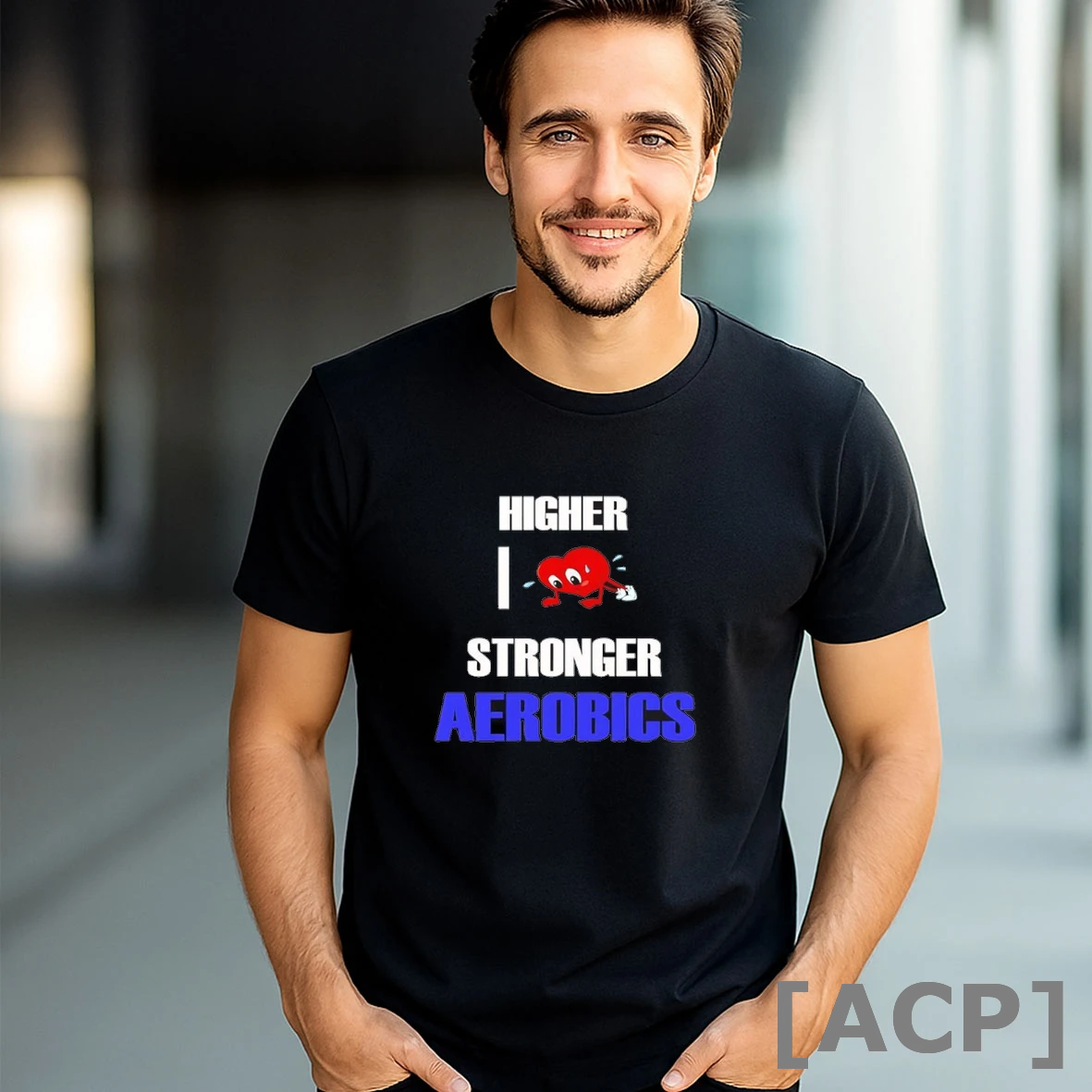 Official Higher I Love Stronge Aerobics T Shirt Sweater