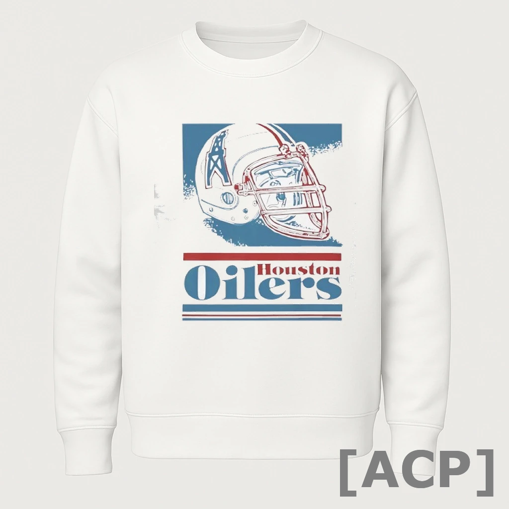 Official Houston Oilers Football Helmet T Shirt Sweater