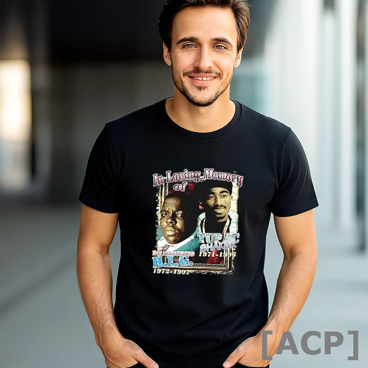 Official In Loving Memory Of Tupac Shakur The Notorious Big Vintage T Shirt Sweater