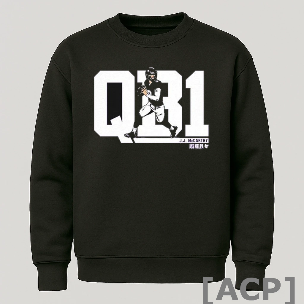 Official J J Mccarthy Qb1 T Shirt Sweater