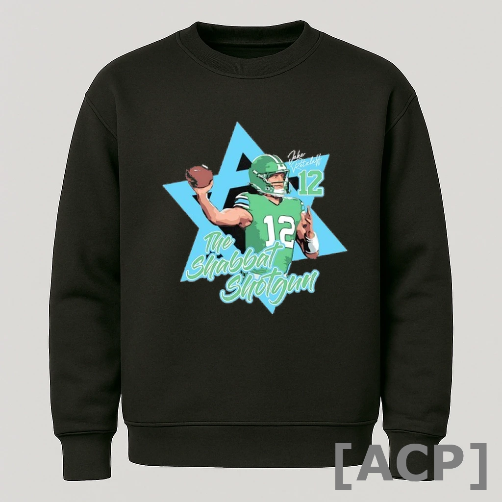 Official Jake Retzlaff The Shabbat Shotgun Tulane Green Wave Football Signature T Shirt Sweater