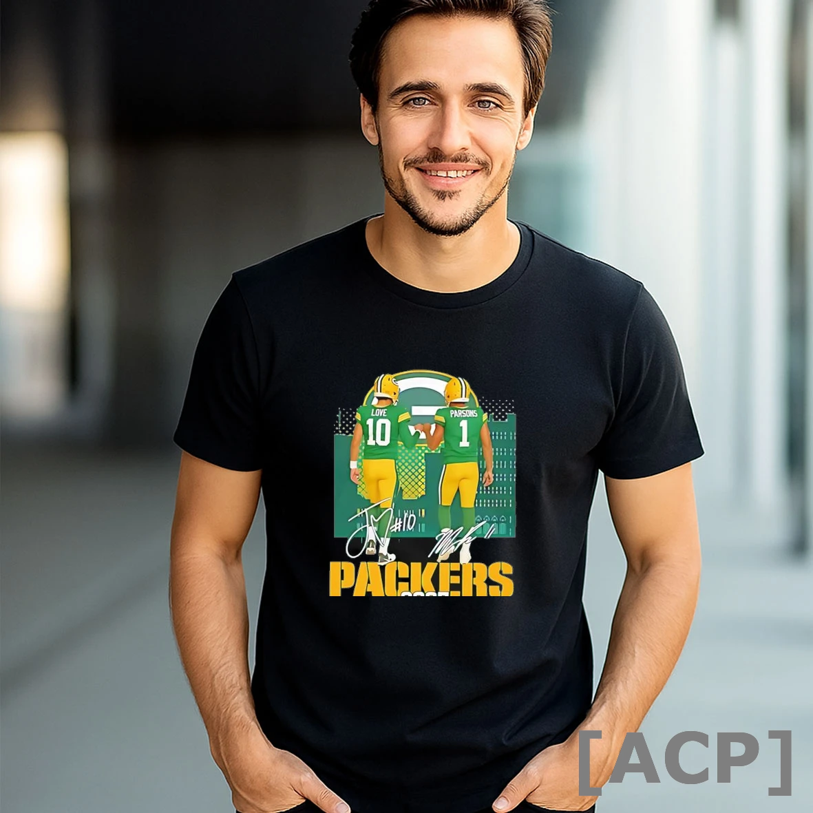 Official Jordan Love And Micah Parsons Green Bay Packers 2025 Signatures T Shirt Sweater