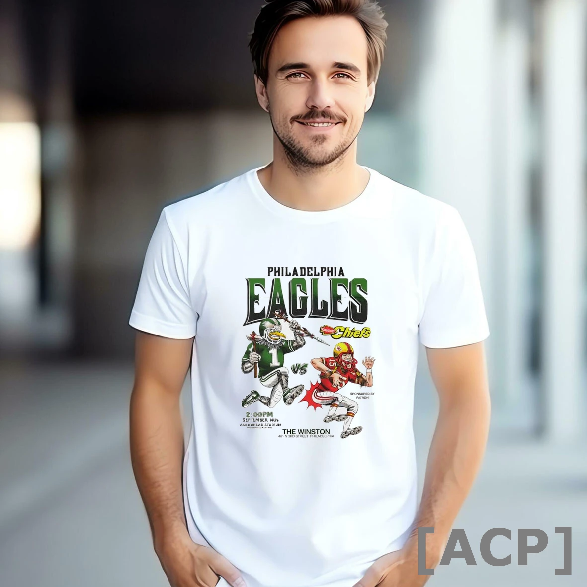 Official Kansas City Chiefs Vs Philadelphia Eagles Super Bowl 2025 Mascot T Shirt Sweater
