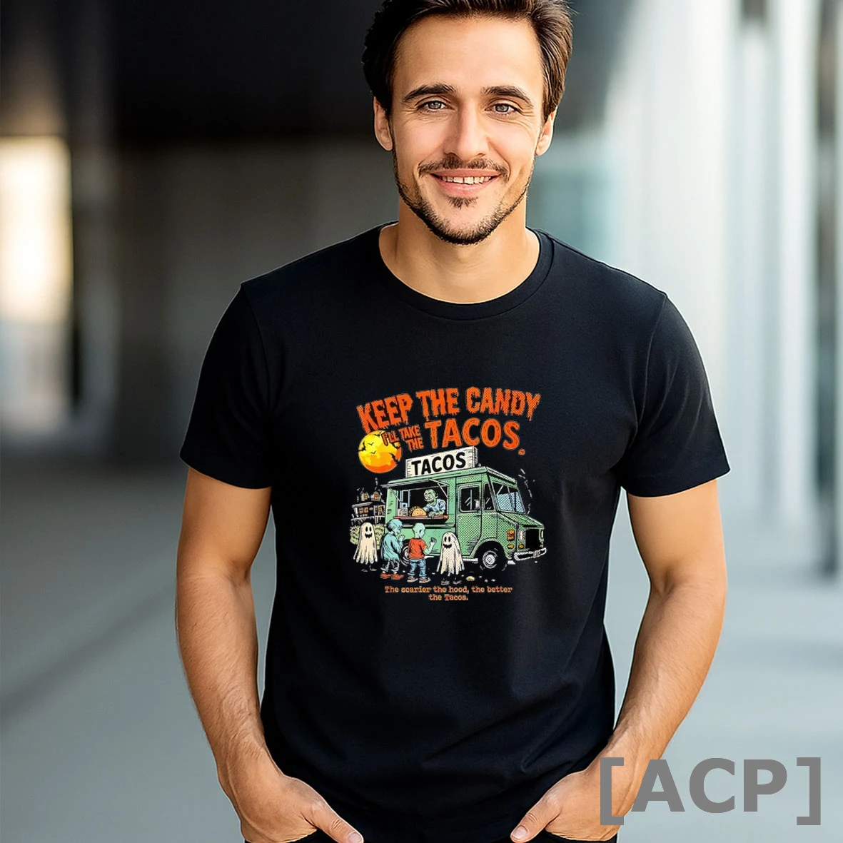 Official Keep The Candy Ill Take The Tacos Halloween T Shirt Sweater