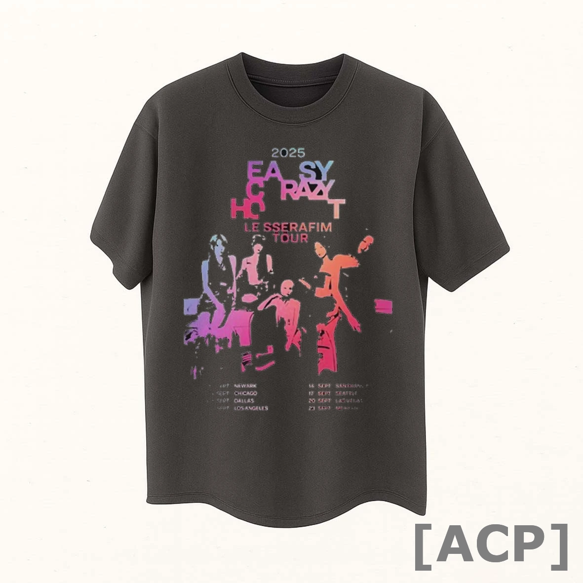 Official Le Sserafim Easy Crazy Hot Tour 2025 Dates T Shirt Sweater
