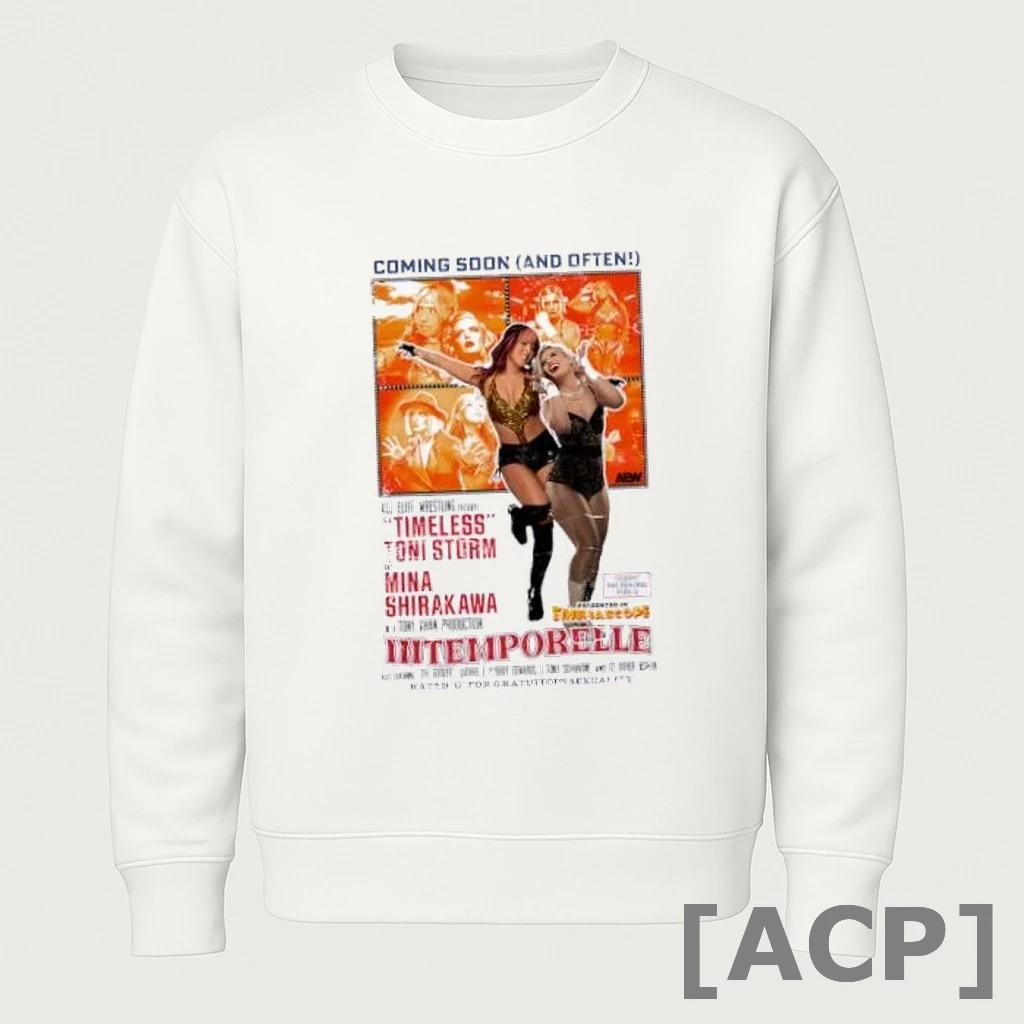 Official Mina Shirakawa Toni Storm Coming Soon And Often Intemporelle T Shirt Sweater