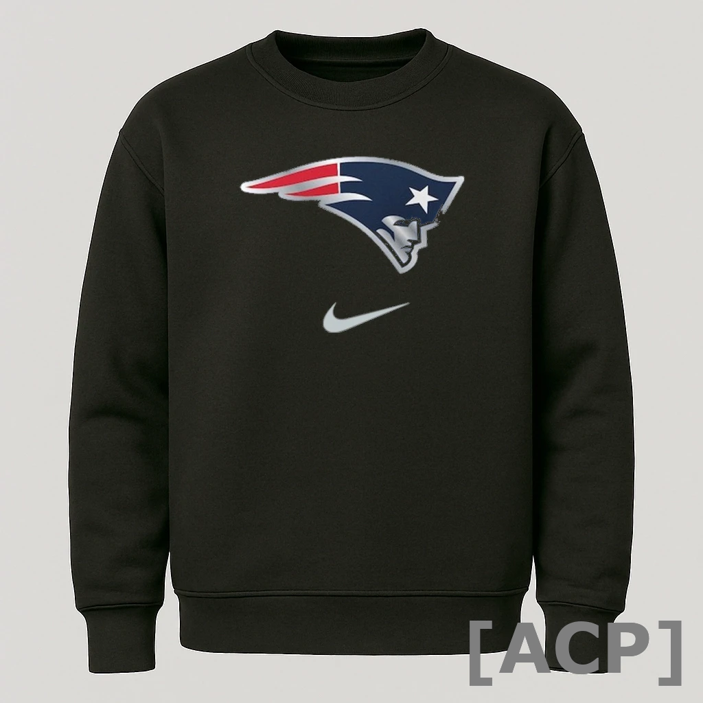 Official New England Patriots Nike 2025 Rivalries Logo T Shirt Sweater