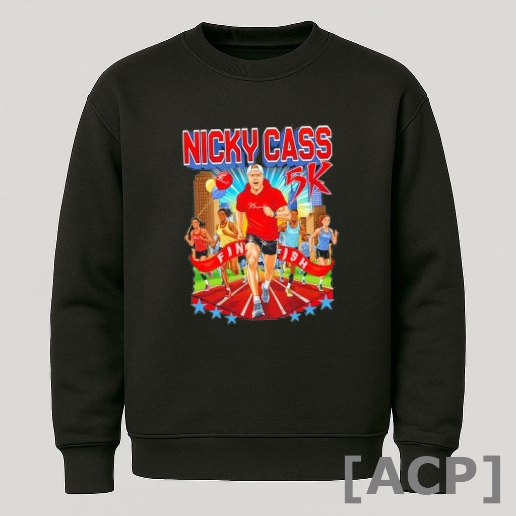 Official Nicky Cass 5k Finish T Shirt Sweater