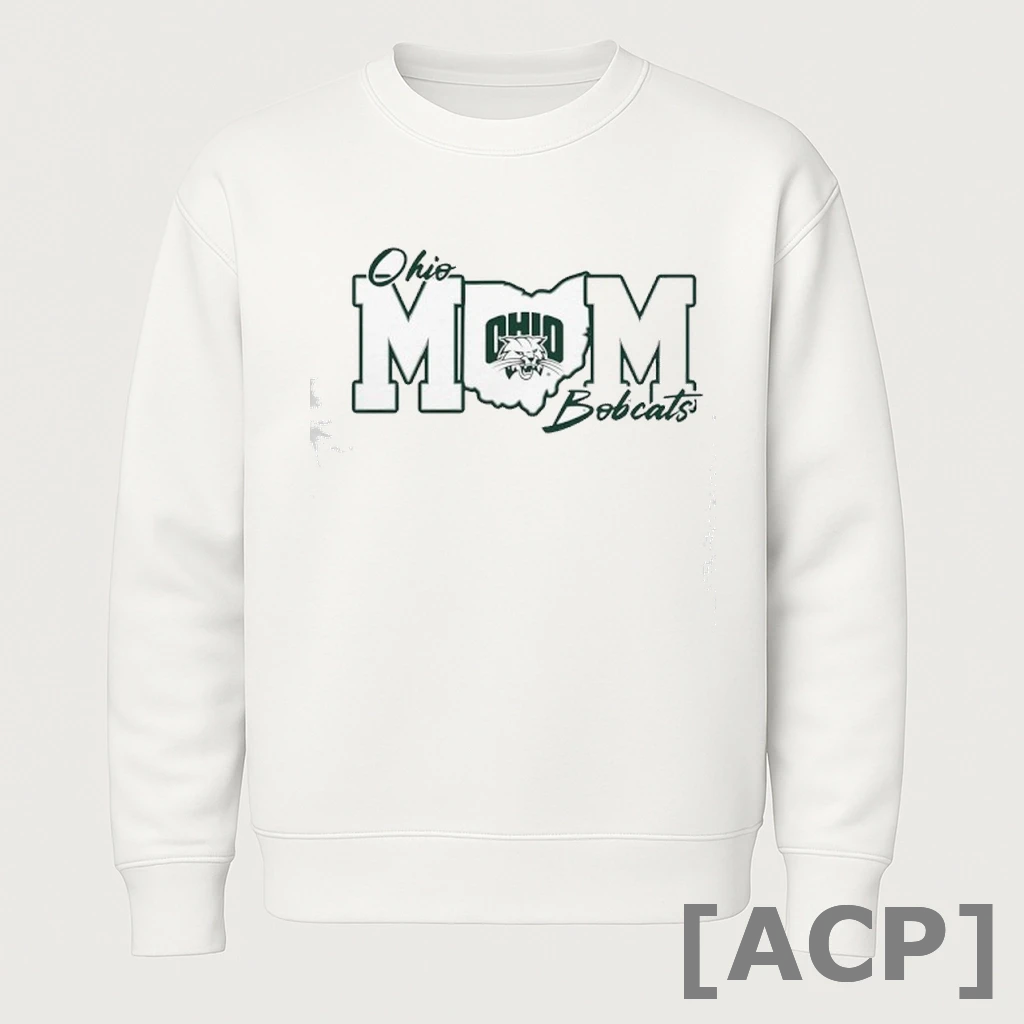 Official Ohio Bobcats Mom State Shape T Shirt Sweater