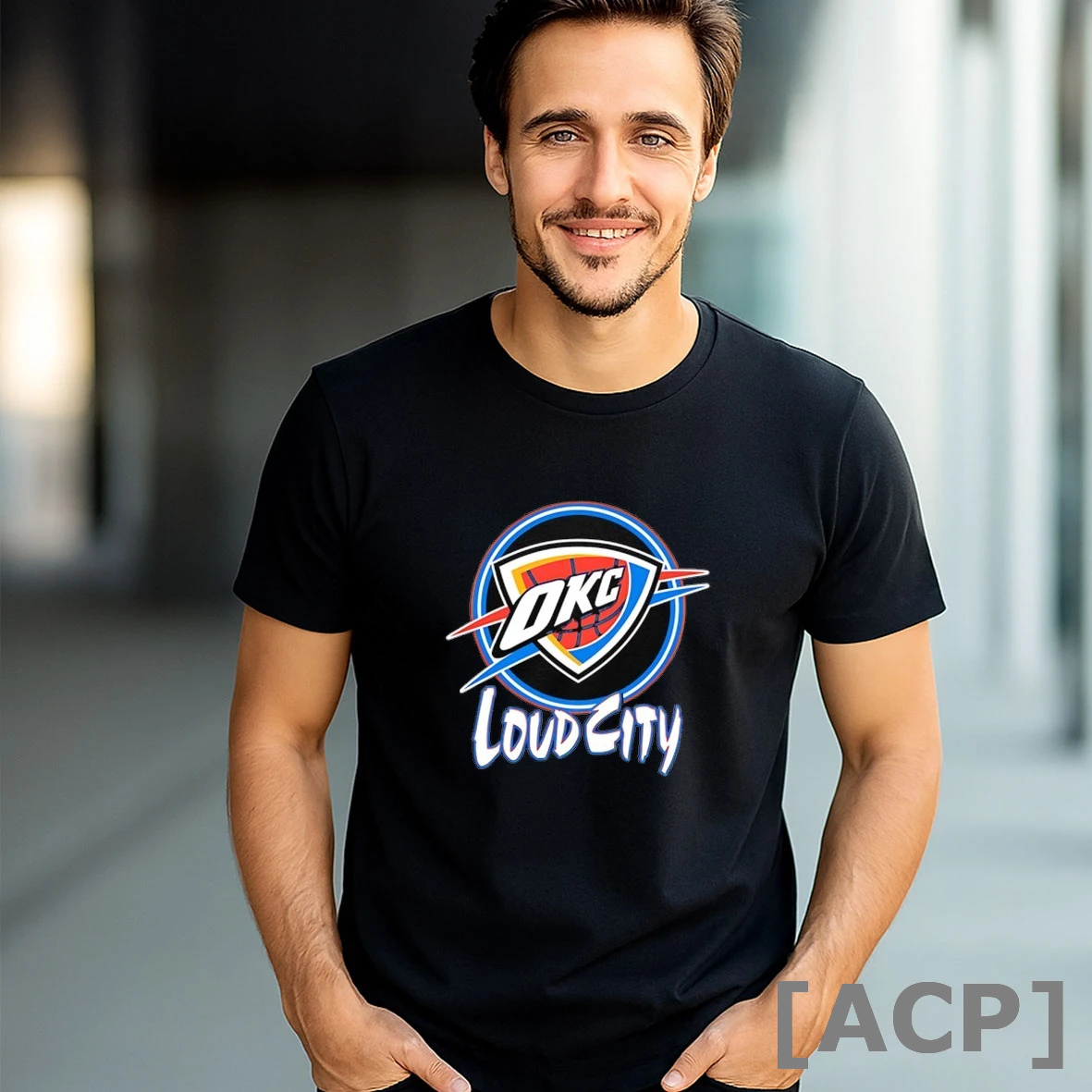 Official Oklahoma City Thunder Loud City Logo T Shirt Sweater