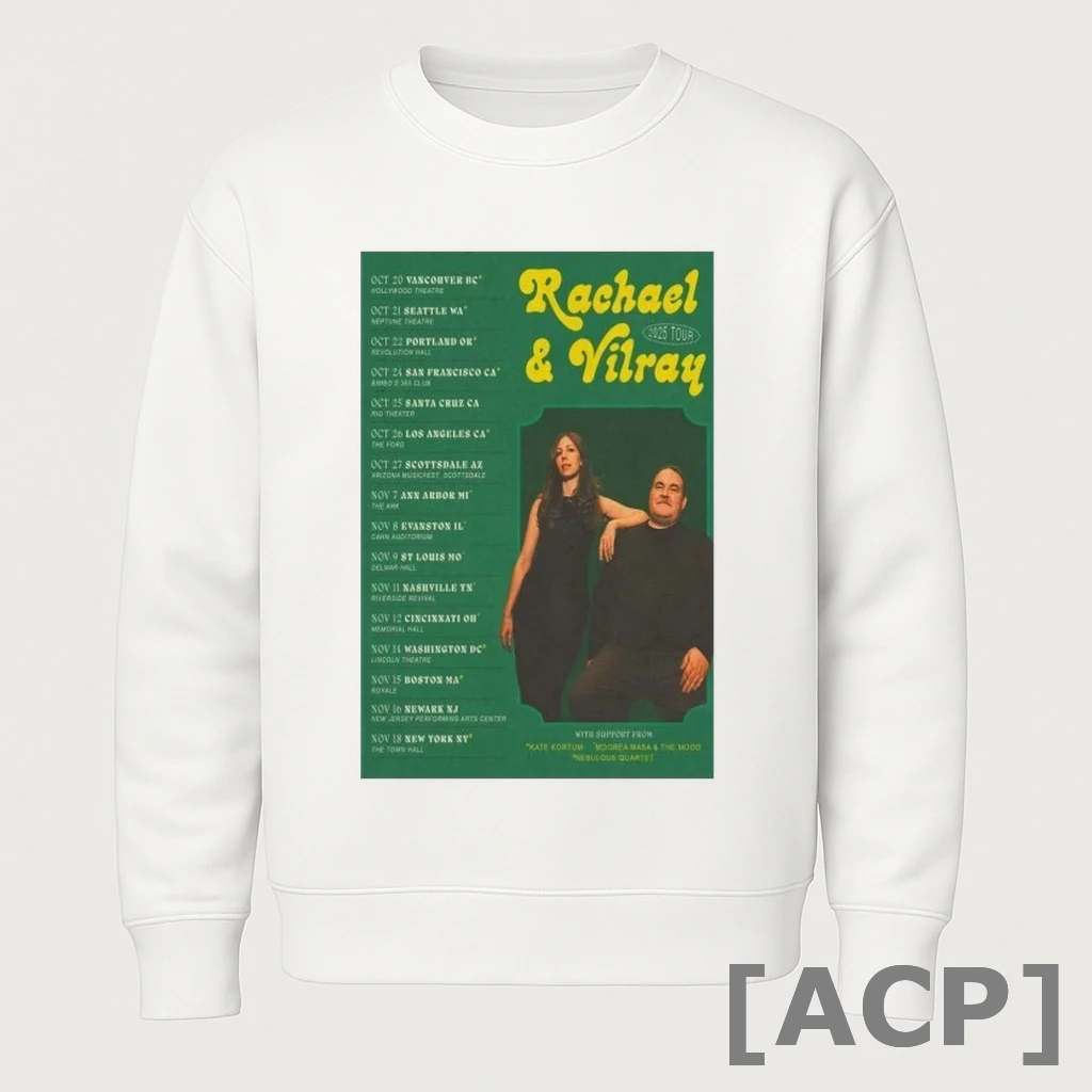 Official Rachael Vilray 2025 T Shirt Sweater