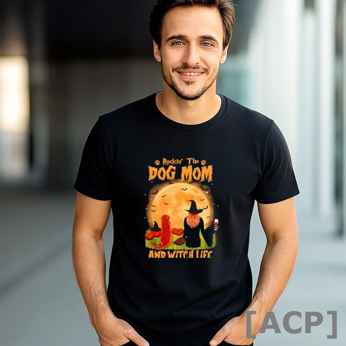Official Rocking The Dog Mom Witch Life Golden Retriever Halloween T Shirt Sweater