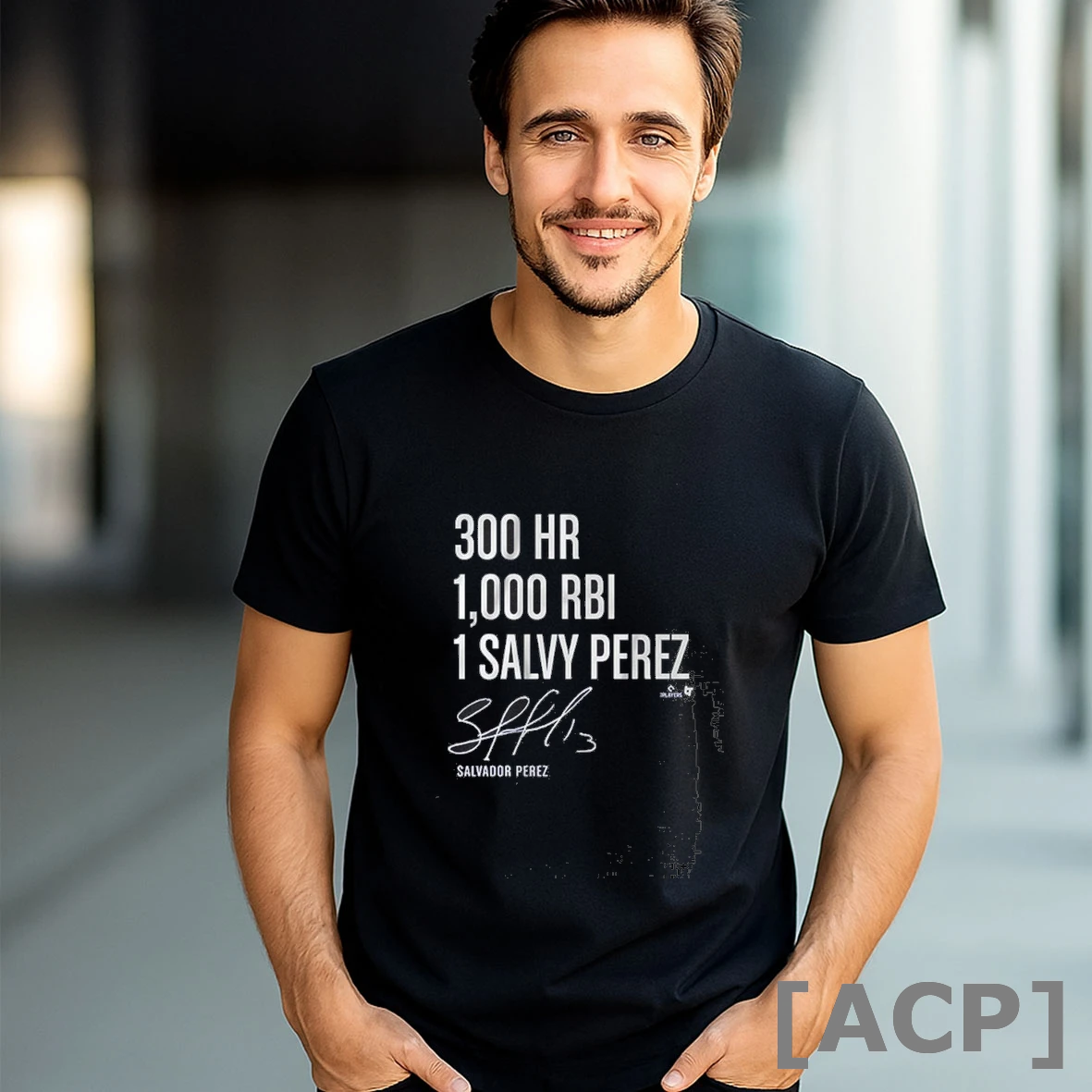 Official Salvador Perez 300 Homers 1000 Rbi 1 Salvy Perez T Shirt Sweater