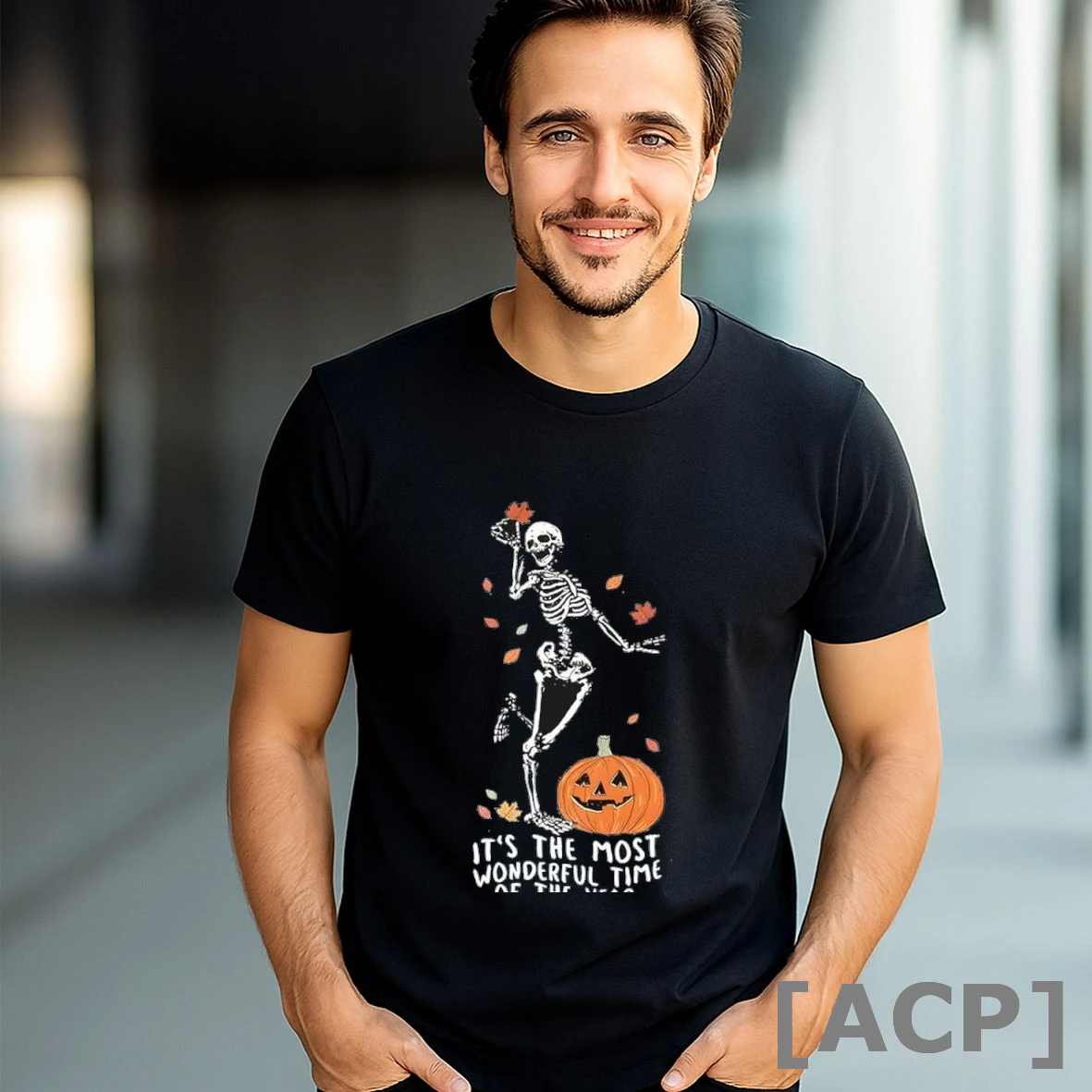 Official Skeleton Its The Most Wonderful Time Of The Year Spooky Halloween T Shirt Sweater