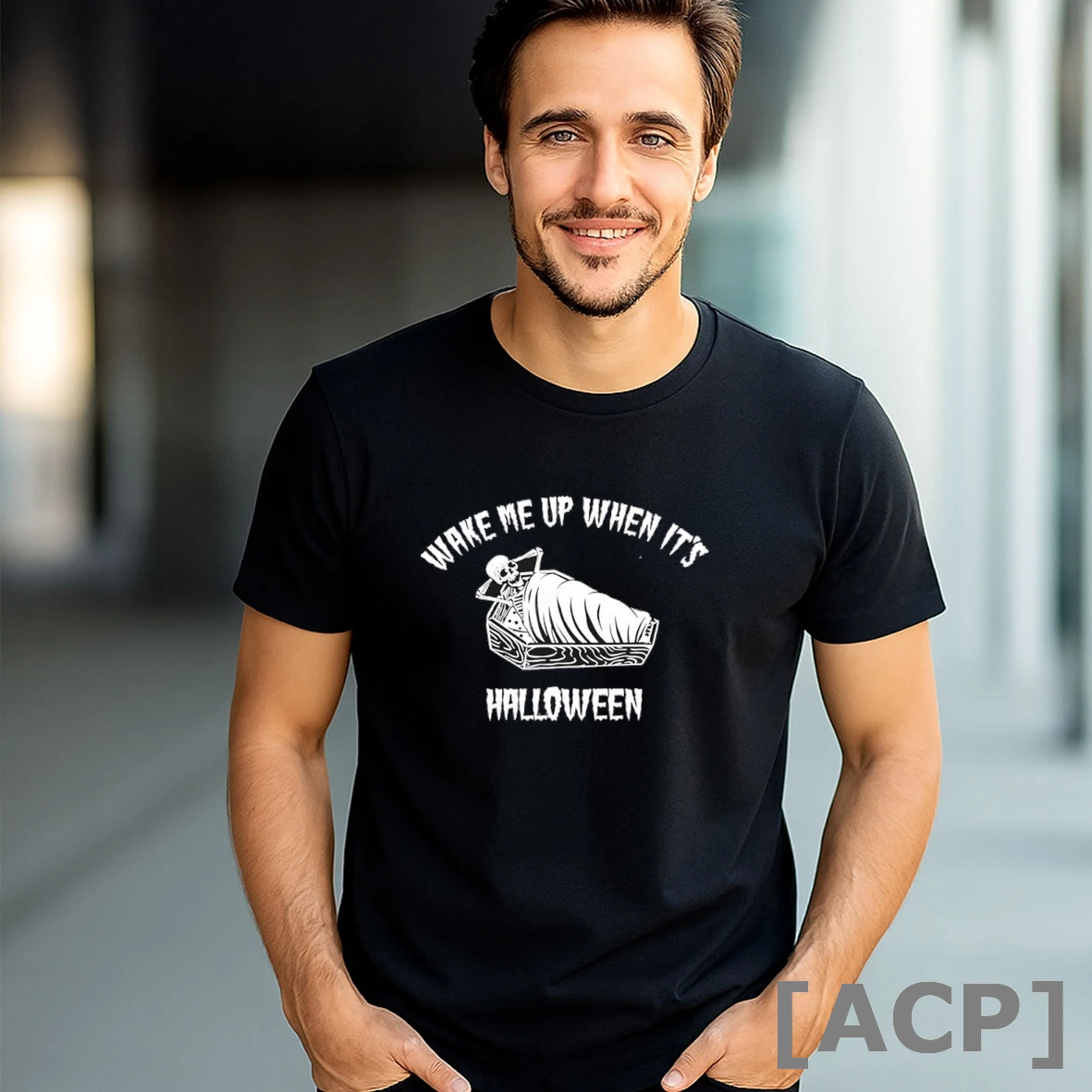 Official Skeleton Wake Me Up When Its Halloween T Shirt Sweater