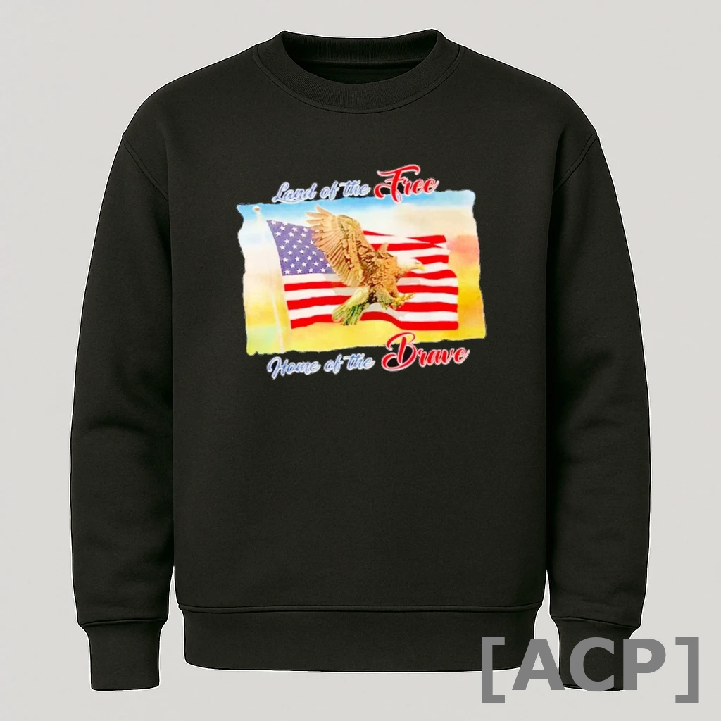 Official Suspect In Charlie Kirk Shooting Wearing Land Of The Free Home Of The Brave T Shirt Sweater