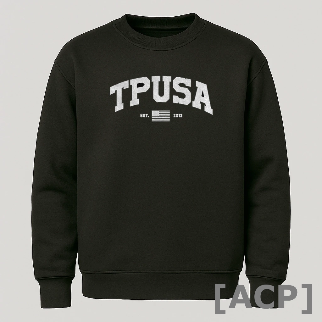 Official Tpusa Turning Point Usa Flag Est 2012 T Shirt Sweater