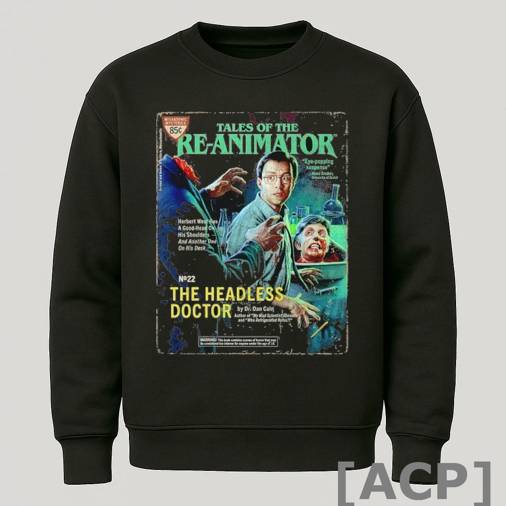 Official Tales Of The Re Animator The Headless Doctor Pulp Novel T Shirt Sweater