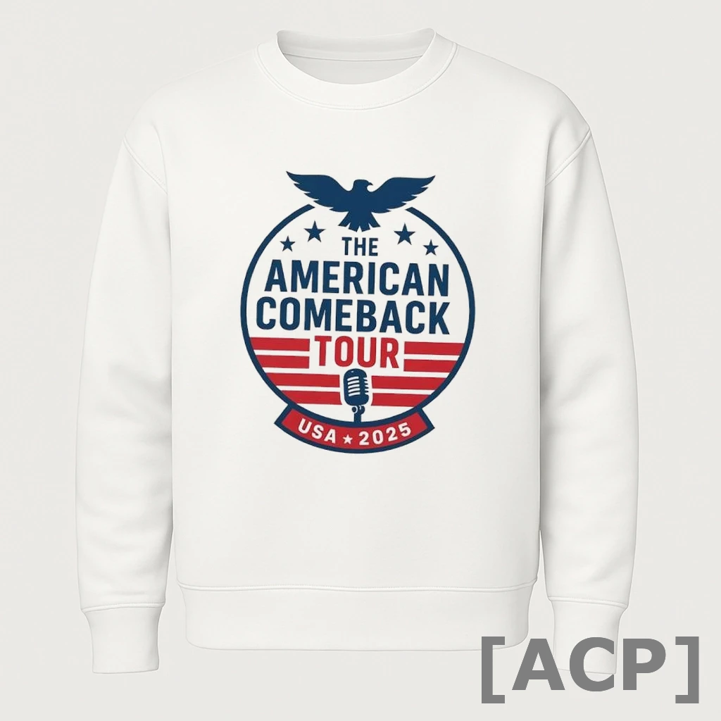 Official The American Comeback Tour Usa 2025 Charlie Kirk T Shirt Sweater