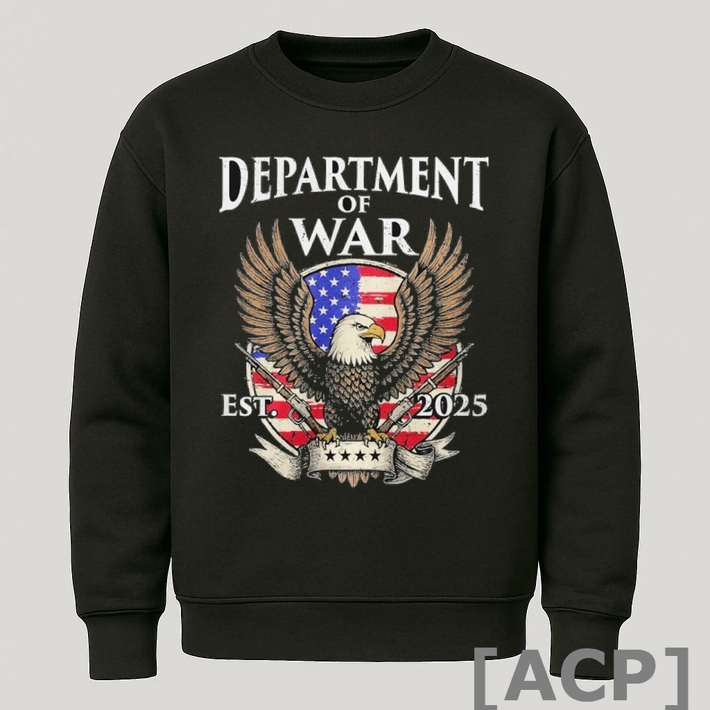 Official The Return Of The Department Of War Est 2025 Eagle American Flag T Shirt Sweater