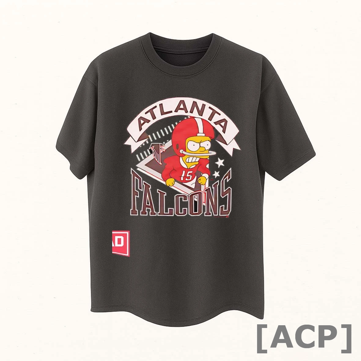 Official The Simpsons Bart X Atlanta Falcons Graphic T Shirt Sweater