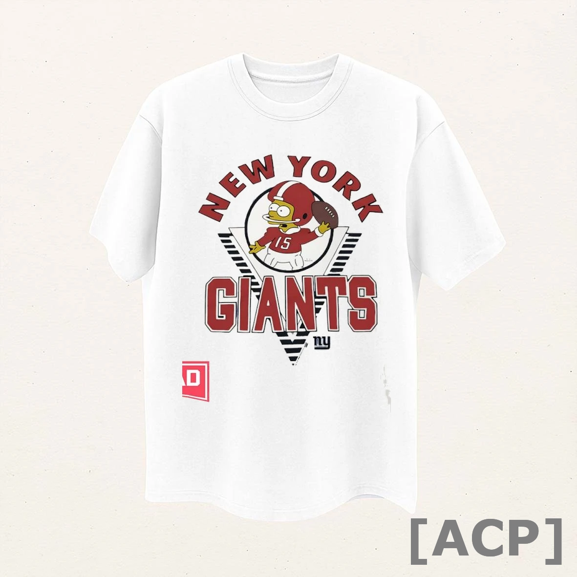 Official The Simpsons Bart X New York Giants T Shirt Sweater