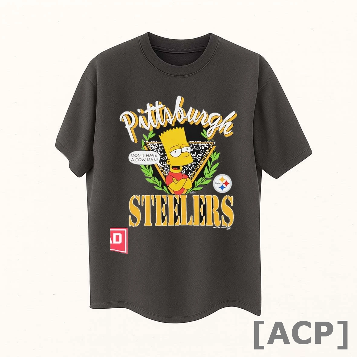 Official The Simpsons Bart X Pittsburgh Steelers T Shirt Sweater