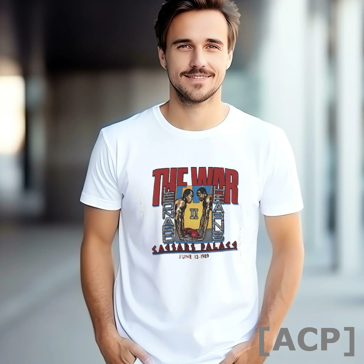 Official The War Sugar Ray Leonard Vs Thomas Hearns Caesars Palace 1989 T Shirt Sweater