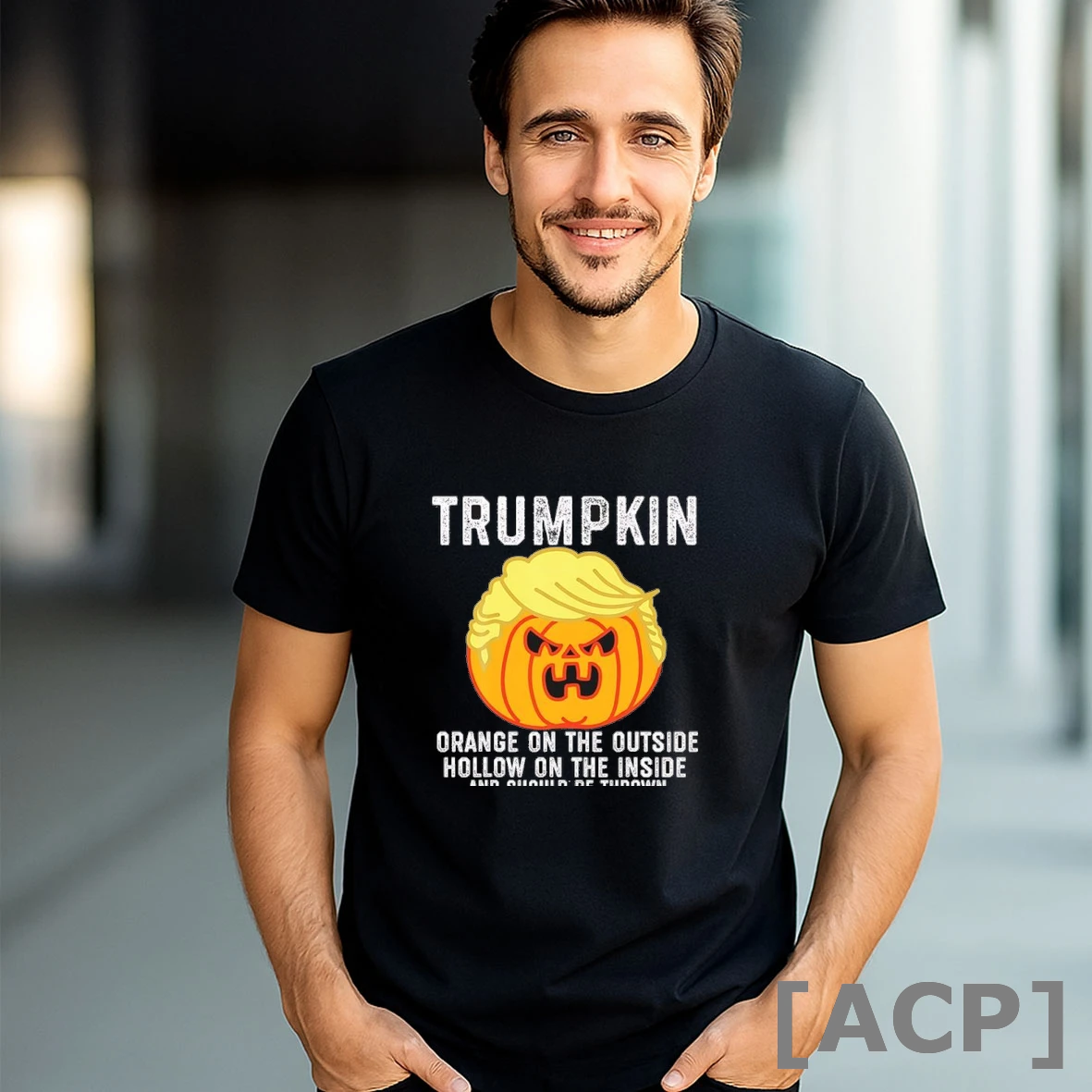 Official Trumpkin Orange On The Outside Hollow On The Inside And Should Be Thrown Out In November T Shirt Sweater