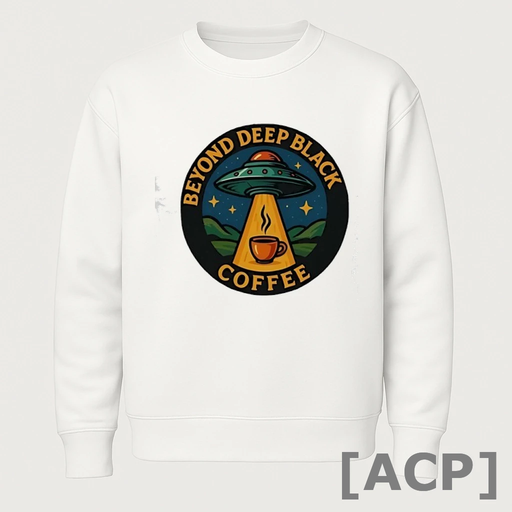 Official Ufo Beyond Deep Black Coffee T Shirt Sweater