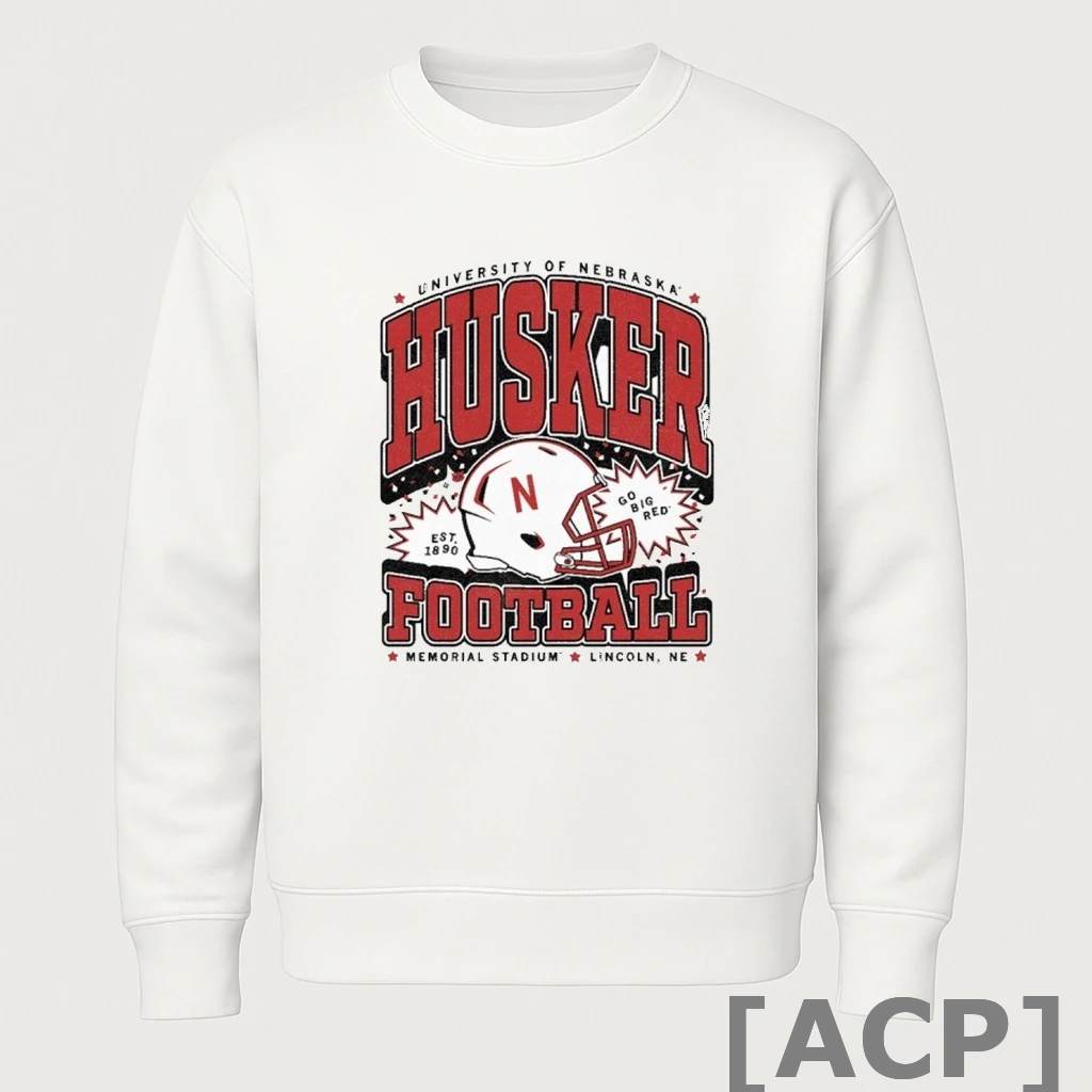 Official University Of Nebraska Husker Football Max Collegiate T Shirt Sweater