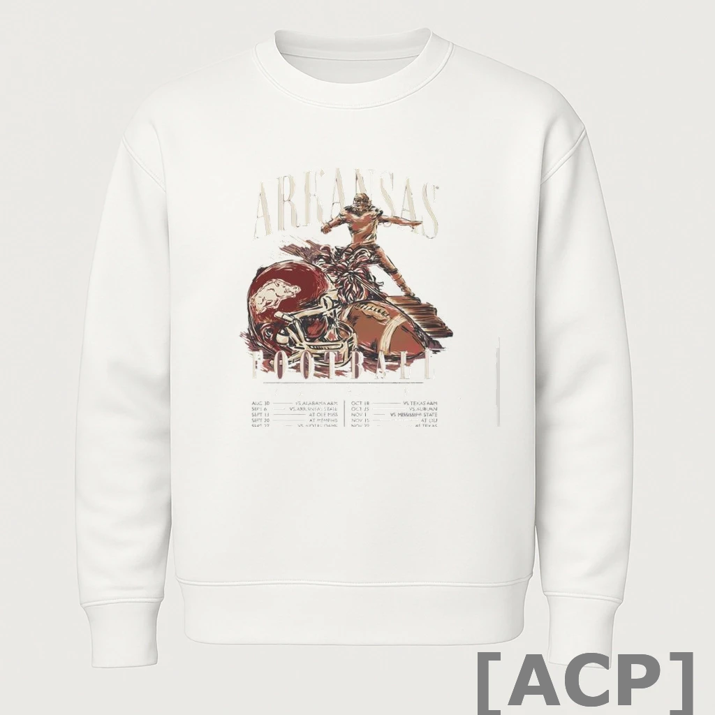 Official University Of Arkansas Football Schedule 2025 T Shirt Sweater
