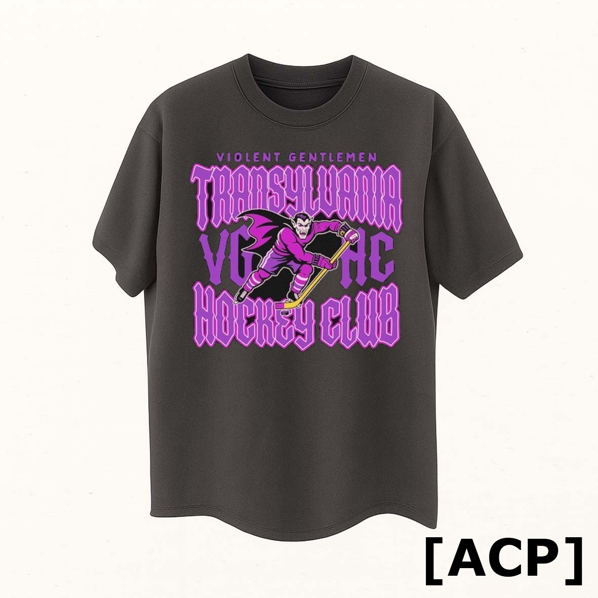 Official Violent Gentlemen Transylvania Hockey Club Vampire T Shirt Sweater