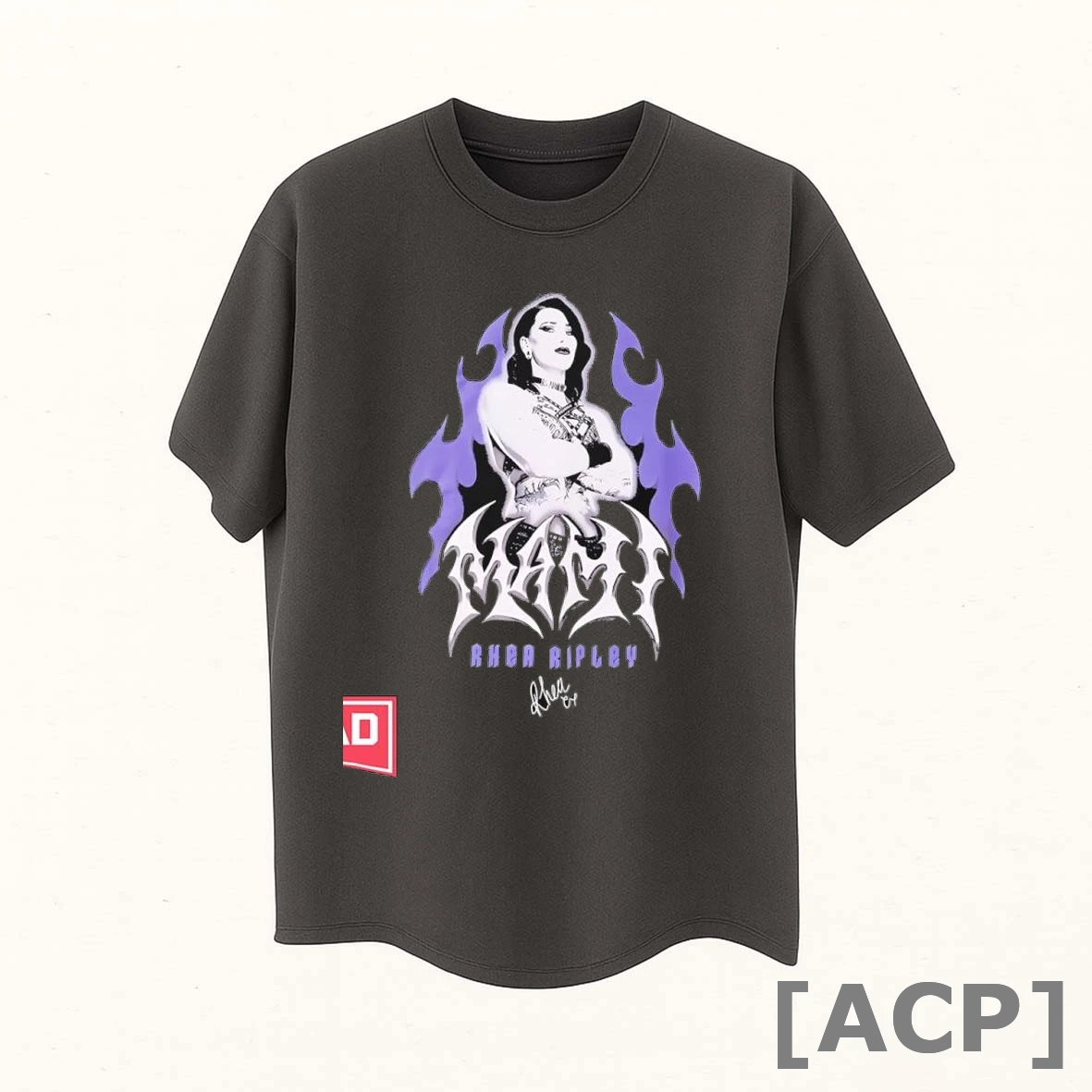 Official Wwe Rhea Ripley Flames Signature Graphic T Shirt Sweater