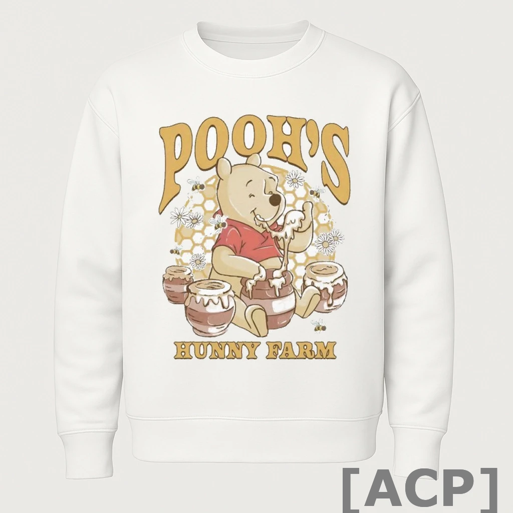 Official Winnie The Pooh Bear Hunny Farm T Shirt Sweater