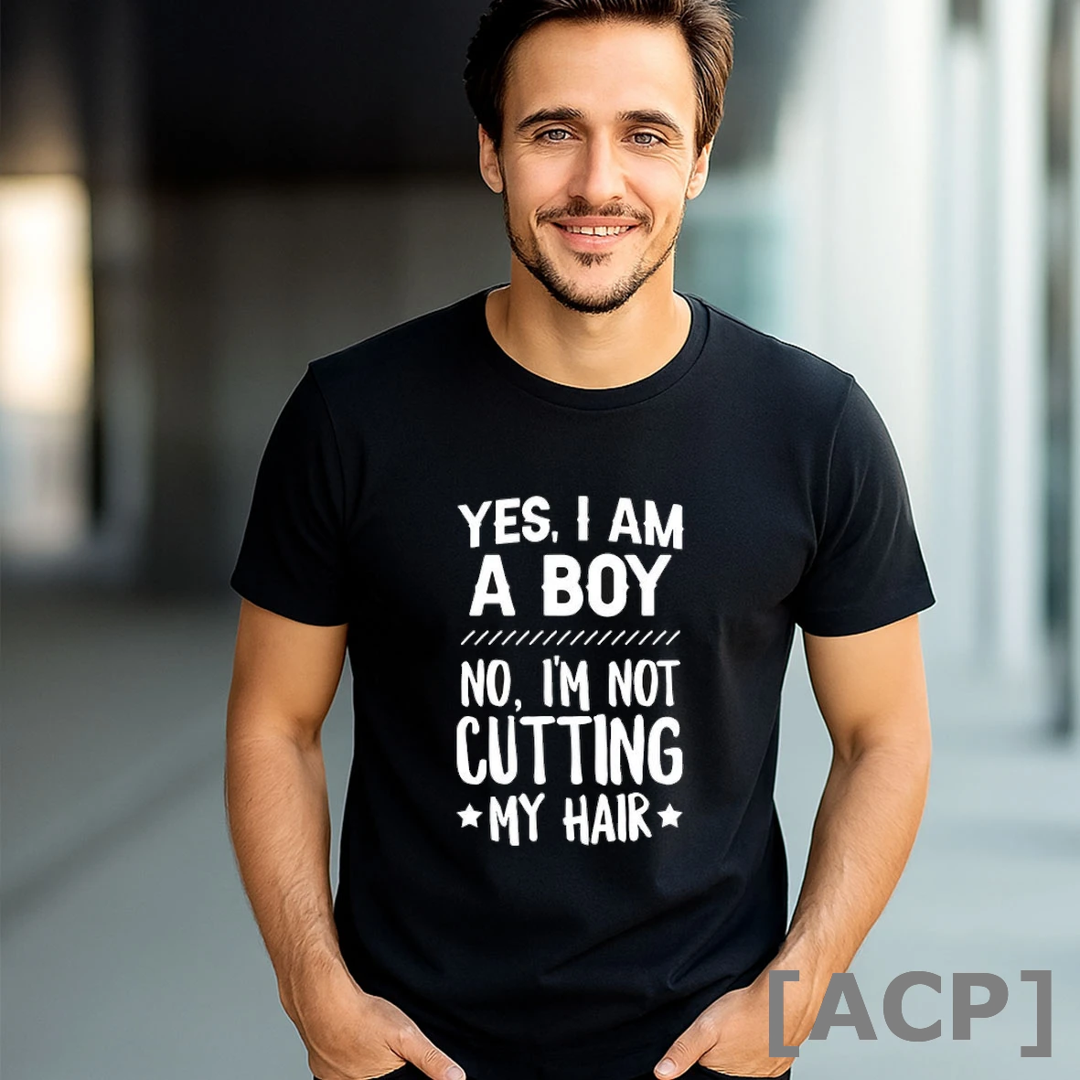 Official Yes I Am A Boy No Im Not Cutting My Hair T Shirt Sweater