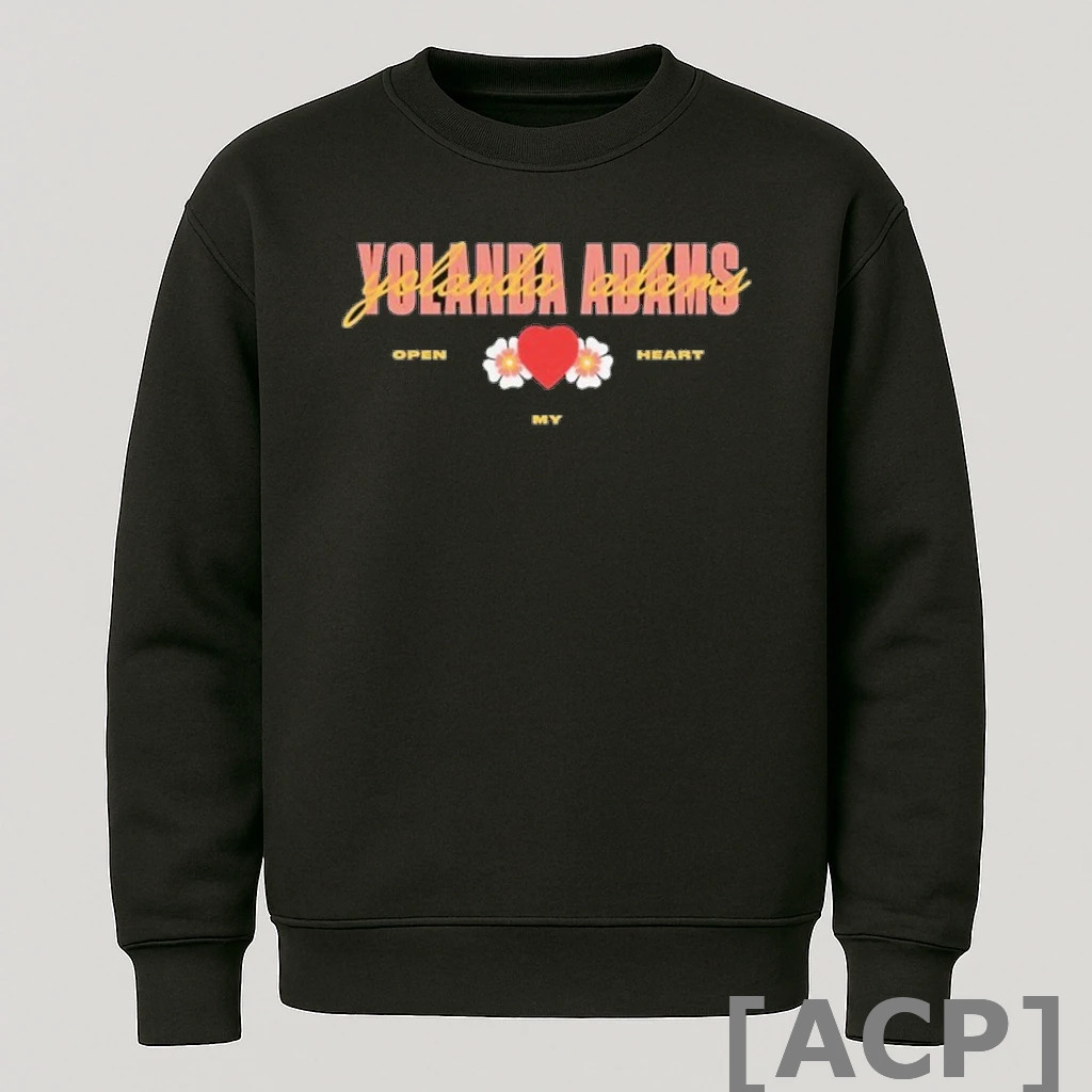 Official Yolanda Adams Open My Heart Flower T Shirt Sweater
