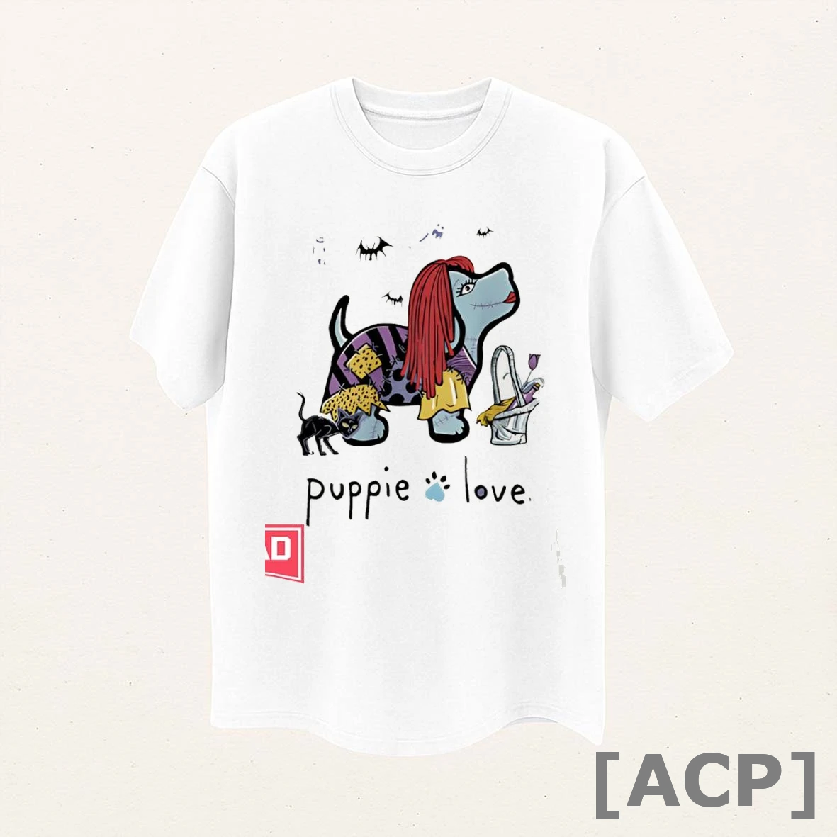 Official Zombie Skeleton Halloween Puppie Love Dog T Shirt Sweater