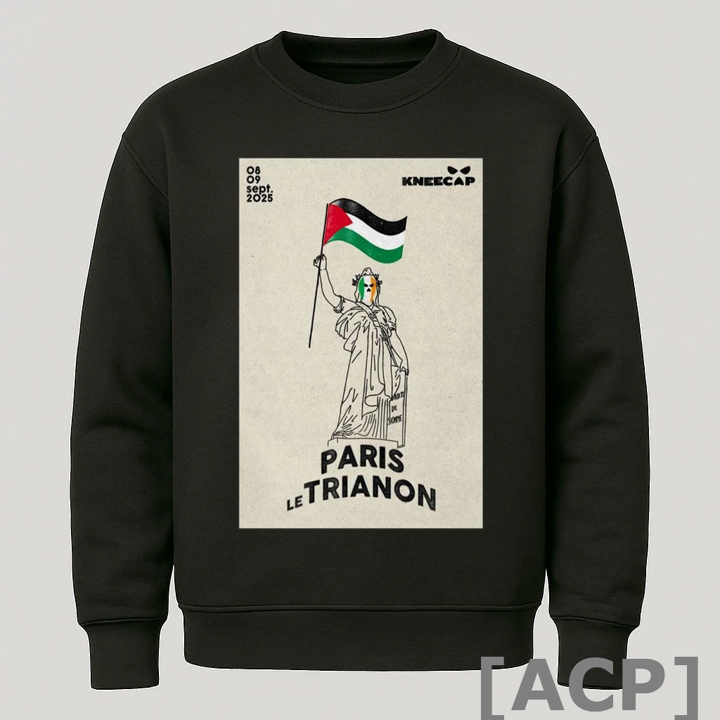 Official Kneecap Sept 8 9 2025 Paris Le Trianon Concert T Shirt Sweater