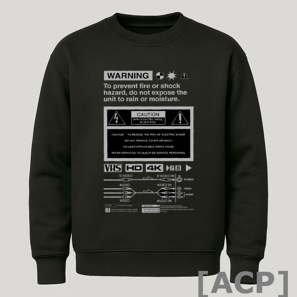 Official Video 20xx Vcr Danger T Shirt Sweater
