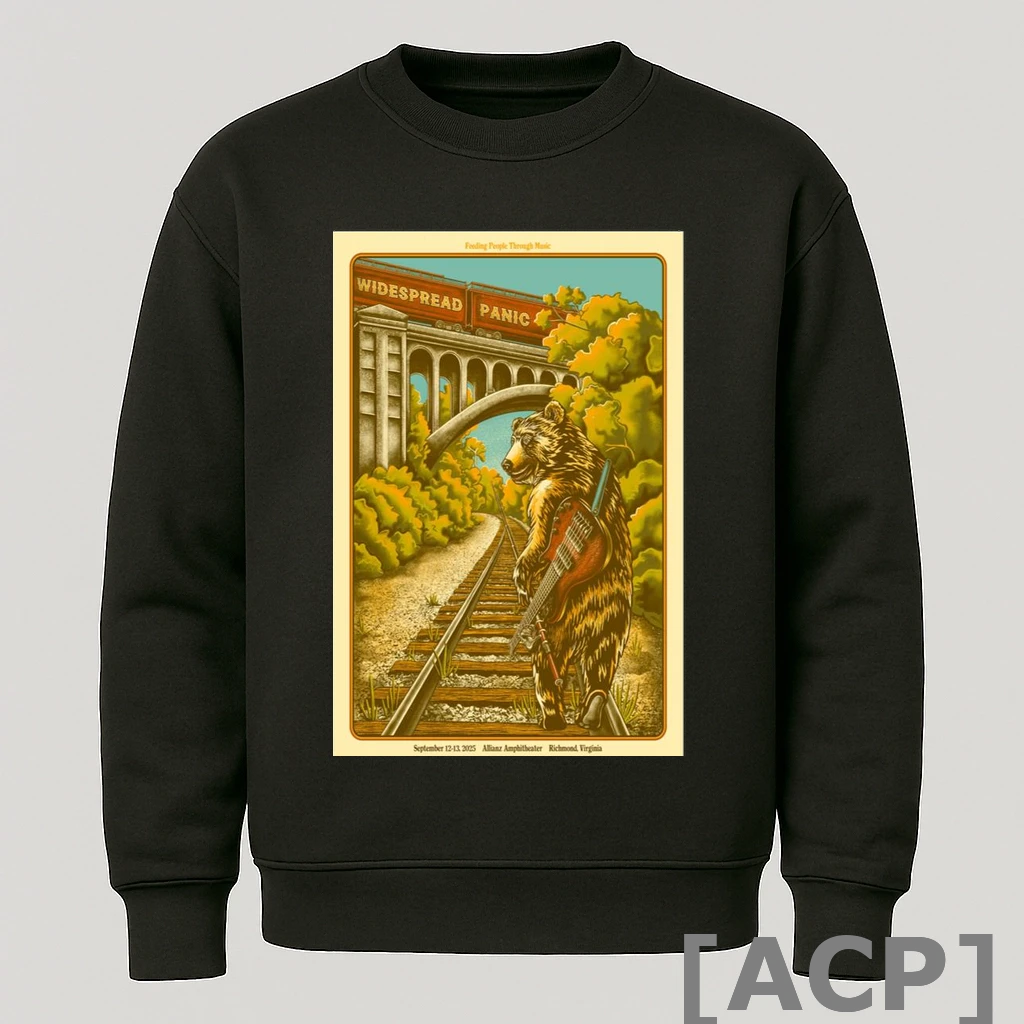 Official Widespread Panic Allianz Amphitheatre Richmond Va September 1213 2025 T Shirt Sweater