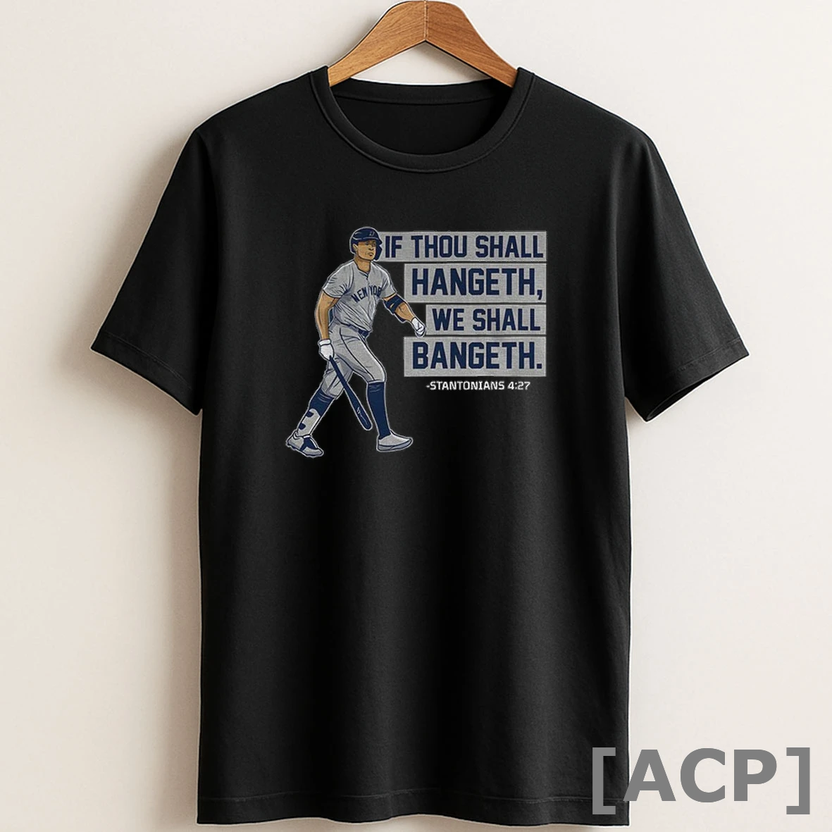 Original Giancarlo Stanton New York Yankees If Thou Shall Hange We Shall Bangeth T Shirt Sweater